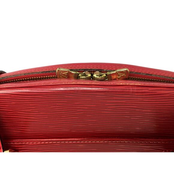 Louis Vuitton Red Leather Epi Voltaire Shoulder Bag - Picture 10 of 15